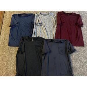 Real Essentials Men's Short Sleeve T-Shirts - Pack of 5